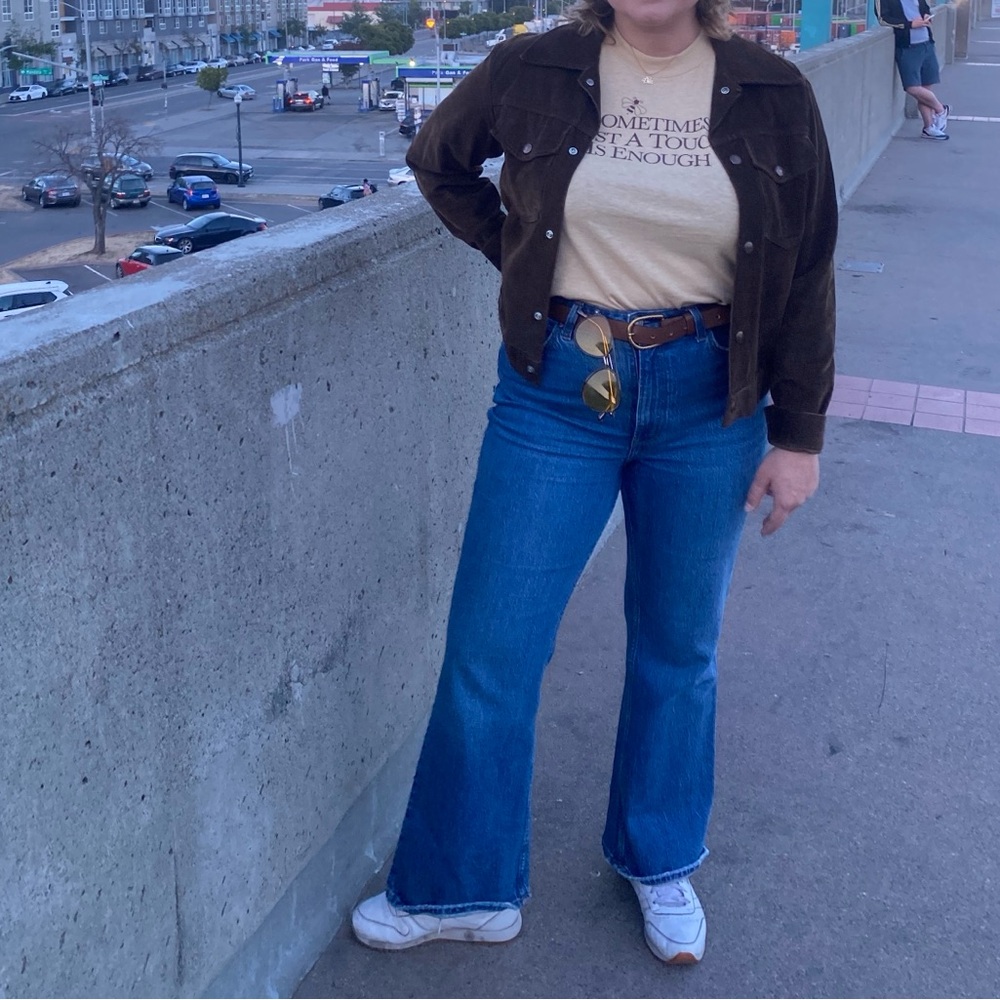 Abercrombie & Fitch The Vintage Flare Jeans High Rise Curve Love